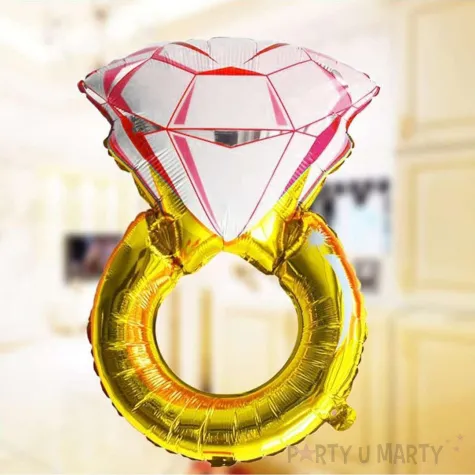 xx balon obraczka rozowy