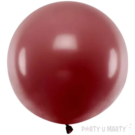 xx balon okragly 60cm pastel burgundy
