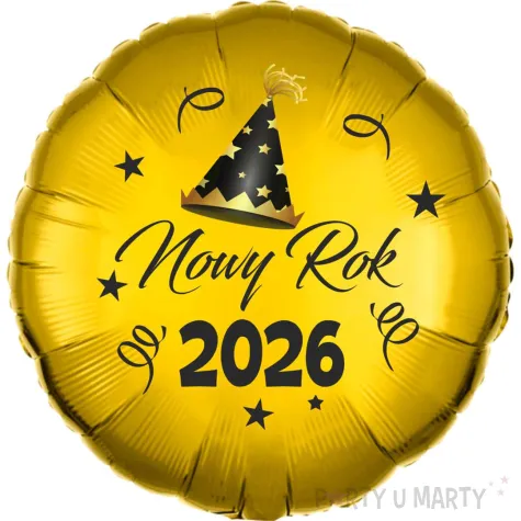 xx balon zloty nowy rok 2026 szampanski