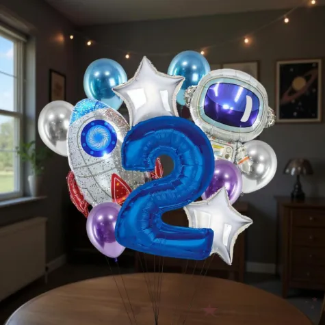 xx balony 2 urodziny kosmos