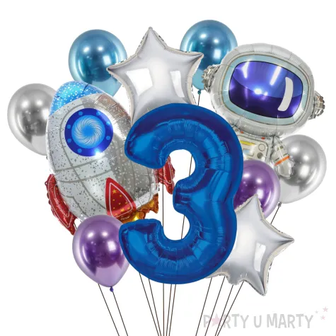 xx balony 3 urodziny kosmos
