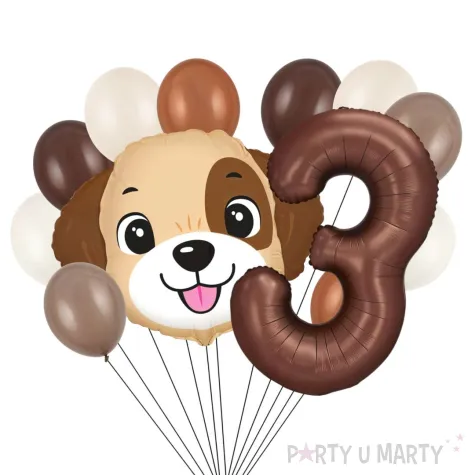 xx balony 3 urodziny piesek