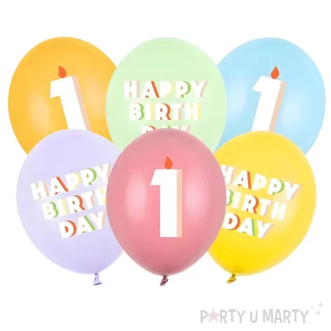 xx balony 30 cm 1 mix 1 op 6 szt