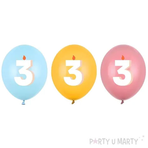xx balony 30 cm 3 mix 1 op 50 szt