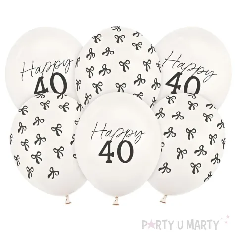 xx balony 30 cm 40 pastel off white 1 op 6 szt