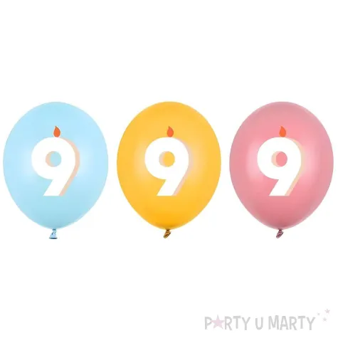 xx balony 30 cm 9 mix 1 op 50 szt