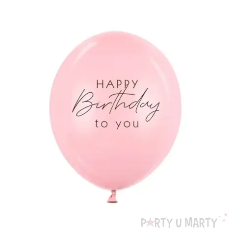 xx balony 30 cm happy birthday mix rozowy 1 op 50 szt