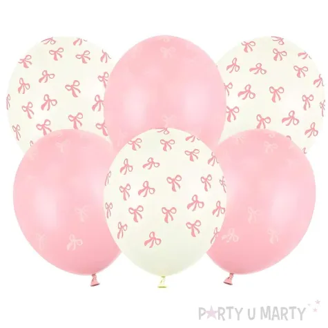 xx balony 30 cm kokardki mix 1 op 6 szt