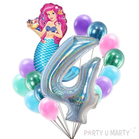 xx balony 4 urodziny syrenka