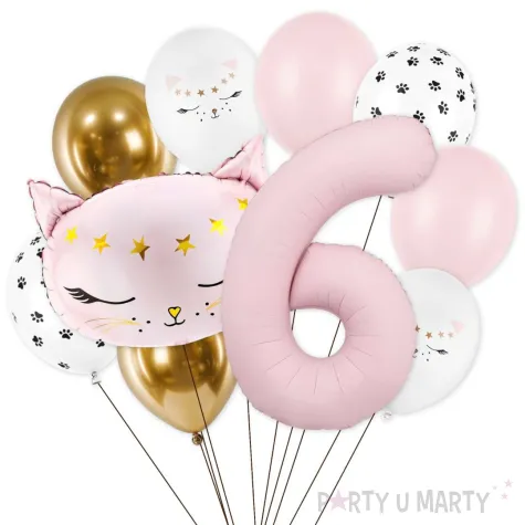 xx balony 6 urodziny kotek