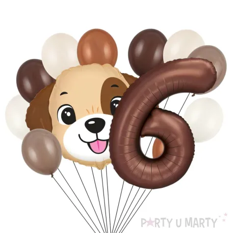 xx balony 6 urodziny piesek