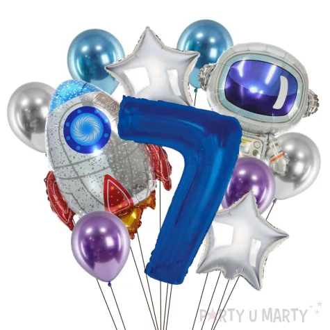 xx balony 7 urodziny kosmos