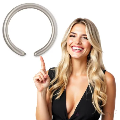 xx balony dm4 rurki wloskie srebrne 100 szt