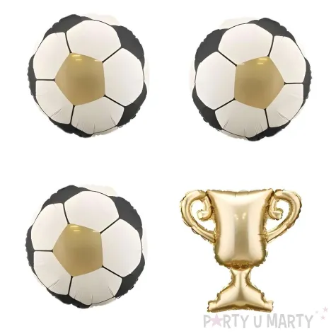 xx balony foliowe do girland puchar z pilkami 33x33 cm i 34 cm mix 1 op 4 szt
