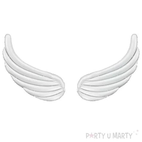 xx balony foliowe do girland skrzydla 104 x 60 cm biale 1 op 2 szt