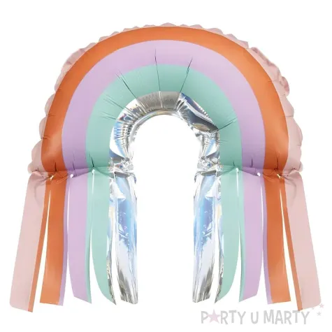 xx balony foliowe tecza z fredzlami 38x41 cm mix op 3 szt