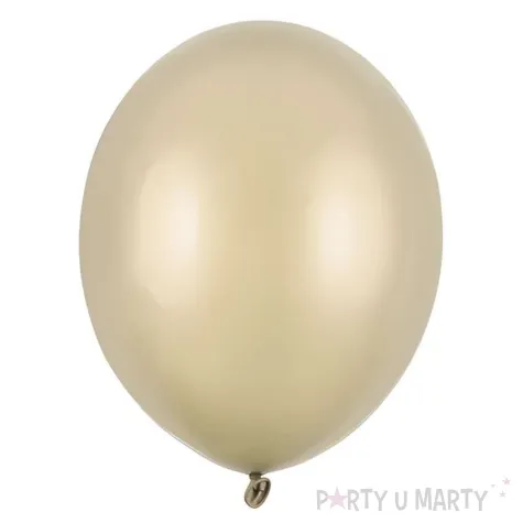 xx balony strong 27 cm metallic cold gold 1 op 10 szt