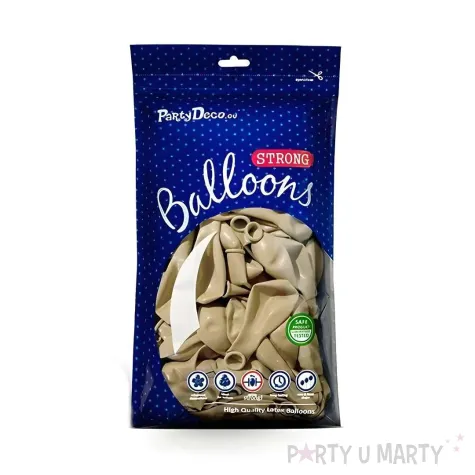 xx balony strong 27 cm metallic cold gold 1 op 50 szt