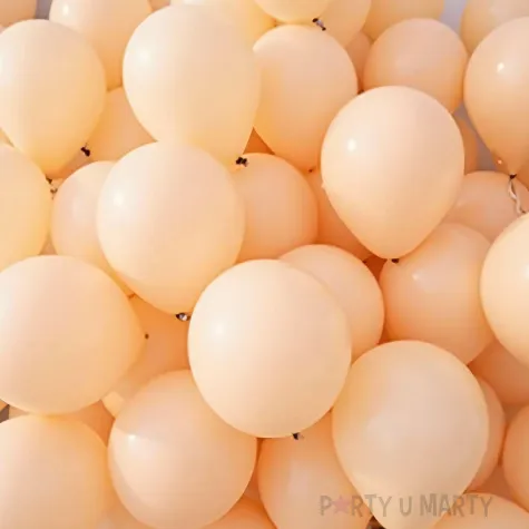 xx balony strong 43cm pastel light peach 1 op 25 szt