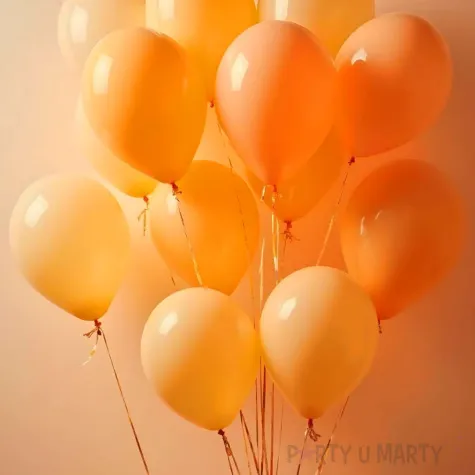 xx balony strong 43cm pastel mandarin orange 1 op 25 szt