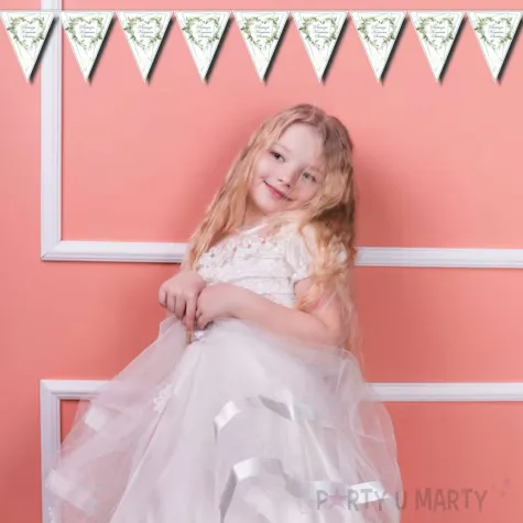 xx baner flagi komunia serce ziel listki x6