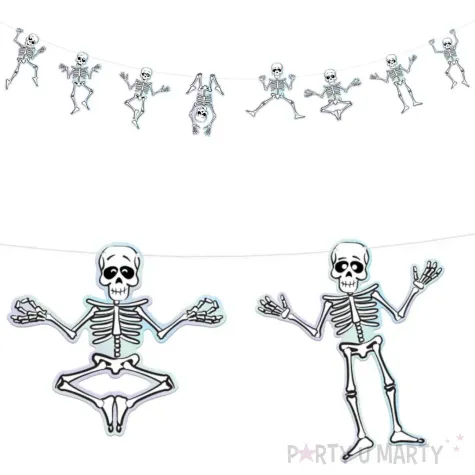xx baner halloween szkielety 200cm