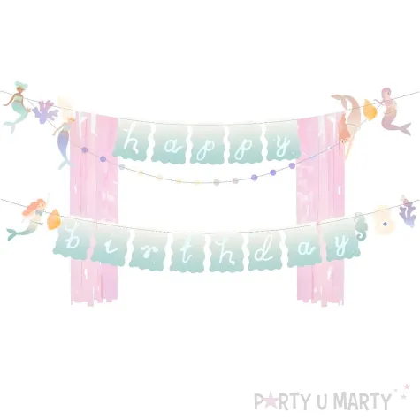 xx baner happy birthday syrenka 130x100cm mix