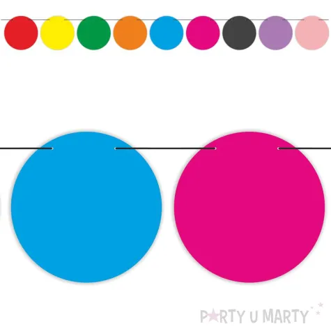 xx baner kolorowe kropki x9