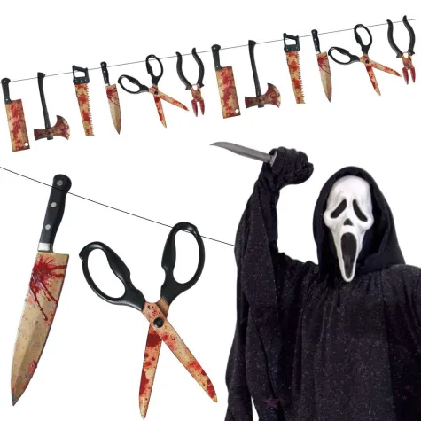 xx baner krwawe narzedzia halloween