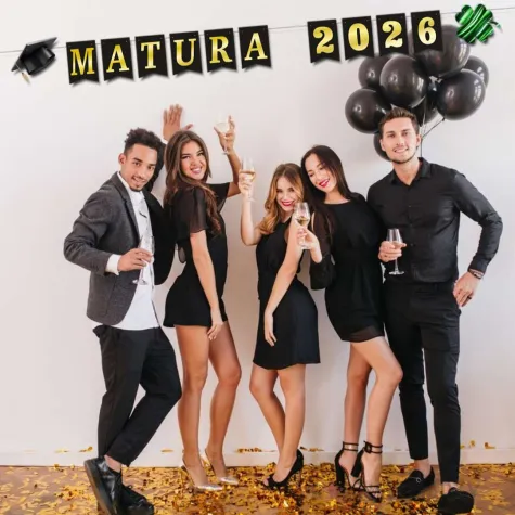 xx baner matura 2026 czarno zloty