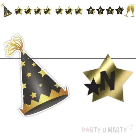 xx baner nowy rok 2026 z gwiazdami