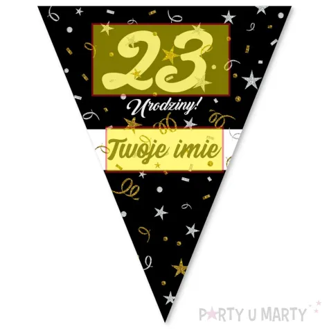 xx baner personalizowany glamour birthday