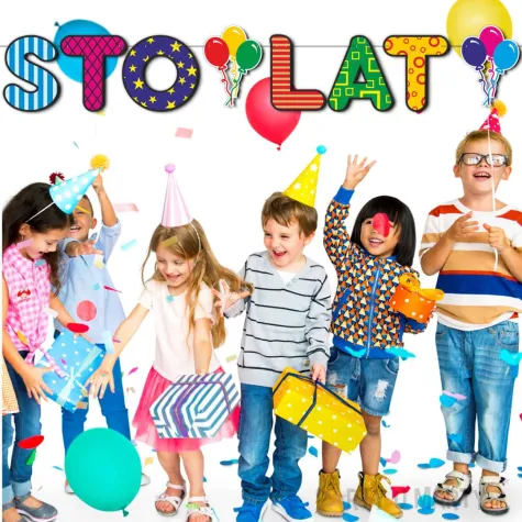 xx baner sto lat mix kolorow