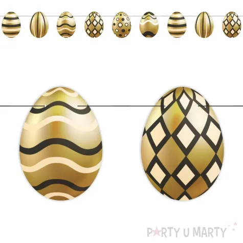 xx baner wielkanoc pisanki glamour x9 dl 180 cm