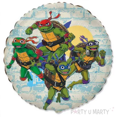 xx bfk balon foliowy 18 fx ninja turtles niepakowany