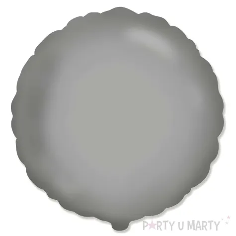 xx bfk balon foliowy 18 fx okragly matowy moonlight silver