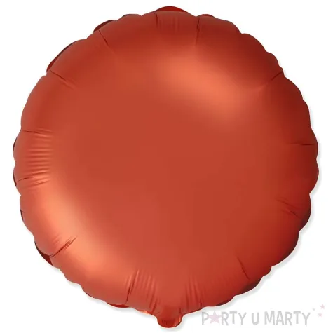 xx bfk balon foliowy 18 fx okragly satynowy pomaranczowy niepakowany