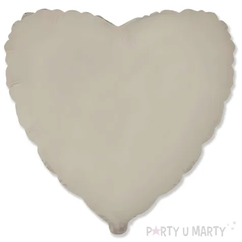 xx bfk balon foliowy 18 fx serce matowe creamy late