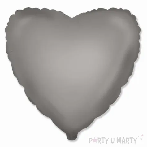 xx bfk balon foliowy 18 fx serce matowe moonlight silver