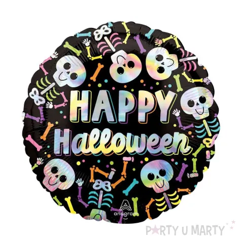 xx bfk balon foliowy 18 iridescent bare bones halloween