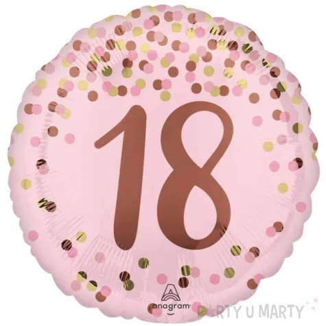 xx bfk balon foliowy 18 pretty pink 18th birthday