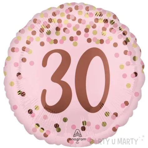 xx bfk balon foliowy 18 pretty pink 30th birthday