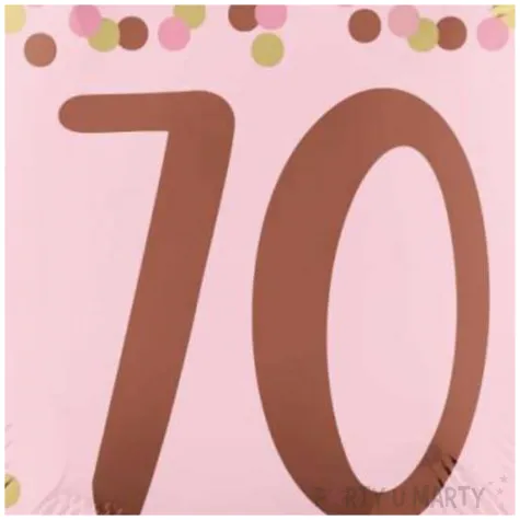 xx bfk balon foliowy 18 pretty pink 70th birthday