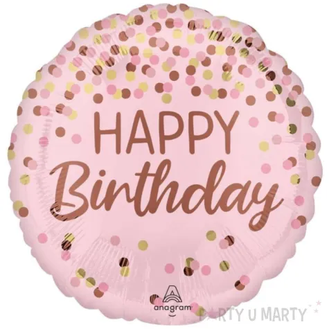 xx bfk balon foliowy 18 pretty pink happy birthday