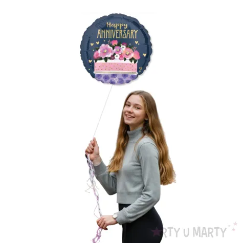 xx bfk balon foliowy 18 shp anniversary cake