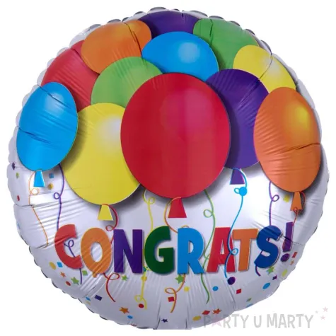 xx bfk balon foliowy 18 shp bold congrats balloons