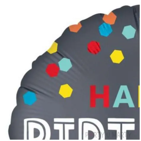 xx bfk balon foliowy 18 shp confetti burst bday