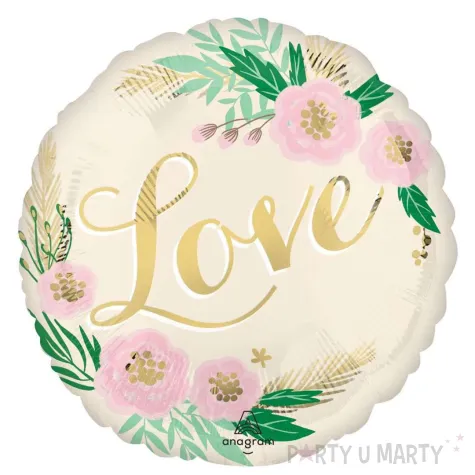 xx bfk balon foliowy 18 shp natural wedding