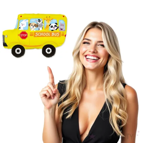 xx bfk balon foliowy 24 fx school bus niepakowany