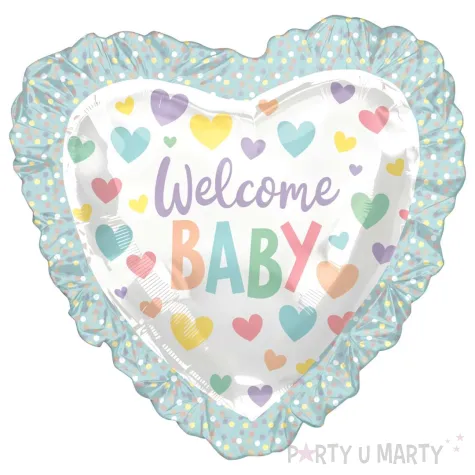 xx bfk balon foliowy baby ruffle heart